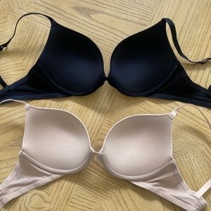 Free with purchase 34D La Senza Bras, set of 2 Black & Shell Beige